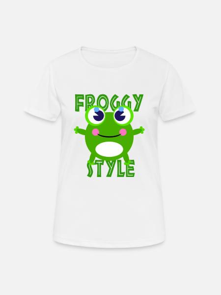 Sweet frog - Women's Breathable T-Shirt - white