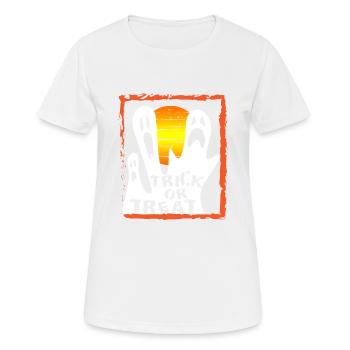 Trick or Treat Ghosts - Women's Breathable T-Shirt - white - Front - AI Model Female 172 dark (172cm)