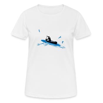 Kajak - Frauen T-Shirt atmungsaktiv - Weiß - Vorne - AI Model Female 172 dark (172cm)