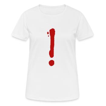 Point d’exclamation 3 - T-shirt respirant Femme - blanc - Devant - AI Model Female 172 dark (172cm)