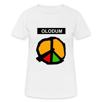 OLODUM Samba - Frauen T-Shirt atmungsaktiv - Weiß - Vorne - AI Model Female 172 dark (172cm)