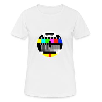 KEIN altes Signal Fernsehen T-shirts KEIN altes Signal Fernsehen - Frauen T-Shirt atmungsaktiv - Weiß - Vorne - AI Model Female 172 dark (172cm)