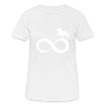 Isländer Islandpferde Pony Pferde Forever Infinity - Frauen T-Shirt atmungsaktiv - Weiß - Vorne - AI Model Female 172 dark (172cm)