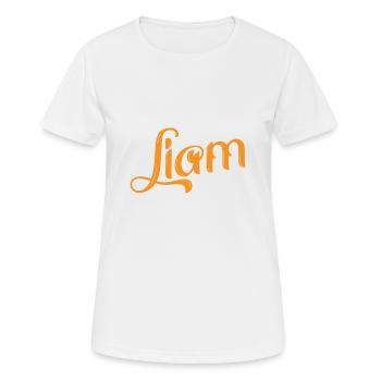 Liam ist ein toller Name. - Frauen T-Shirt atmungsaktiv - Weiß - Vorne - AI Model Female 172 dark (172cm)