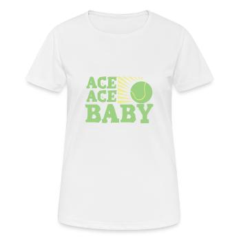 Tennis Ace Ace Baby - T-shirt respirant Femme - blanc - Devant - AI Model Female 172 dark (172cm)