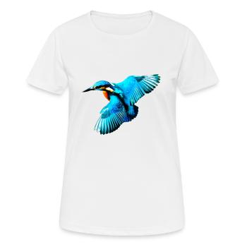 martin-pêcheur - T-shirt respirant Femme - blanc - Devant - AI Model Female 172 dark (172cm)