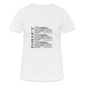 DRIFT dark - Women's Breathable T-Shirt - white - Front - AI Model Female 172 dark (172cm)