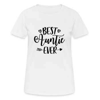 Best Auntie Ever - Beste Tante - Frauen T-Shirt atmungsaktiv - Weiß - Vorne - AI Model Female 172 dark (172cm)