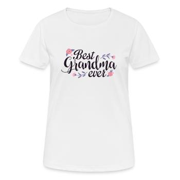 Best Grandma Ever for the dearest grandma in the world - Women's Breathable T-Shirt - white - Front - AI Model Female 172 dark (172cm)