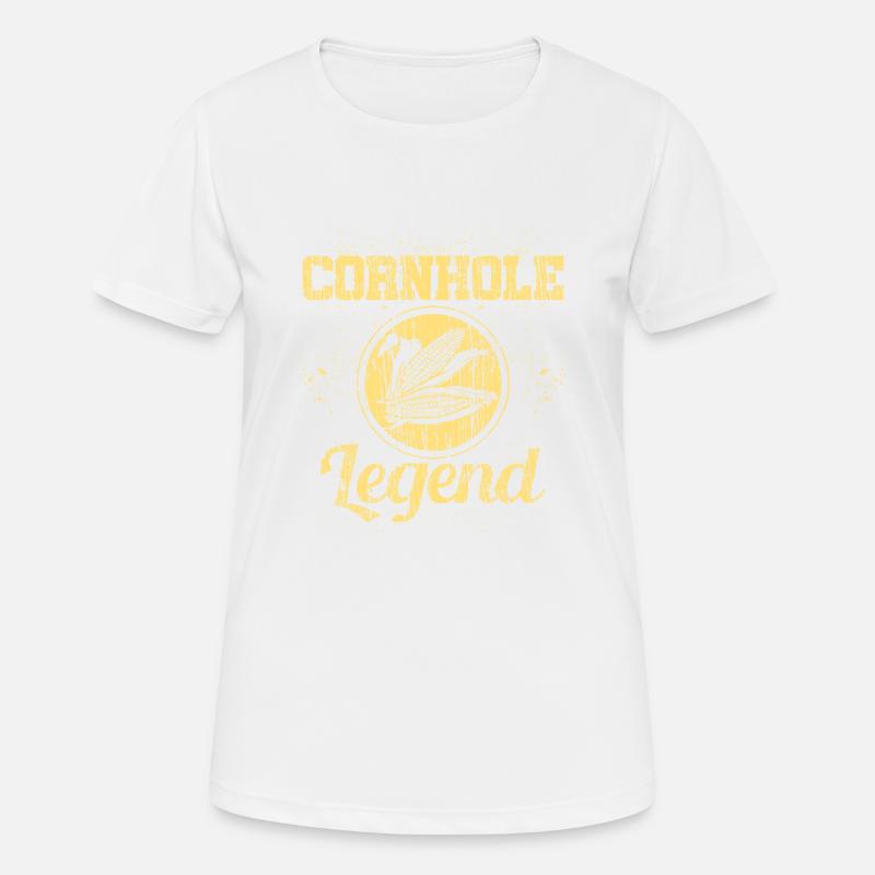 Cornhole - Women's Breathable T-Shirt - white