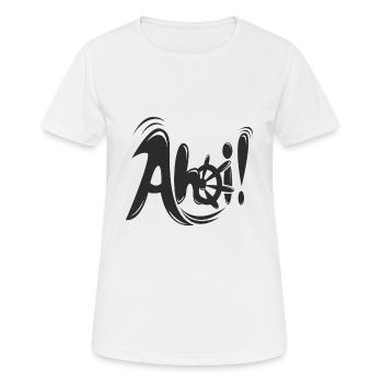 Ahoi de style ! - T-shirt respirant Femme - blanc - Devant - AI Model Female 172 dark (172cm)