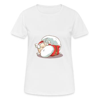 Santa Claus Kawaii - Frauen T-Shirt atmungsaktiv - Weiß - Vorne - AI Model Female 172 dark (172cm)