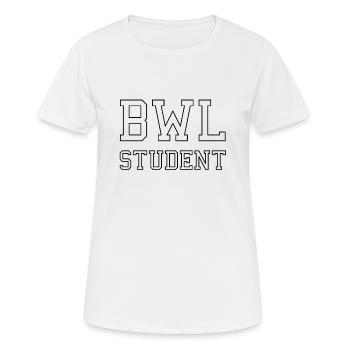BWL - Frauen T-Shirt atmungsaktiv - Weiß - Vorne - AI Model Female 172 dark (172cm)