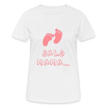 T-shirt de grossesse pour bébé - T-shirt respirant Femme - blanc - Devant - AI Model Female 172 dark (172cm)