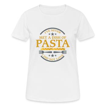 Pasta, Pasta Love Shirt - World Pasta Day - Women's Breathable T-Shirt - white - Front - AI Model Female 172 dark (172cm)