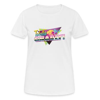 Totally Gnarly - 80er Design - Frauen T-Shirt atmungsaktiv - Weiß - Vorne - AI Model Female 172 dark (172cm)