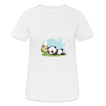Panda Volleyball - Frauen T-Shirt atmungsaktiv - Weiß - Vorne - AI Model Female 172 dark (172cm)