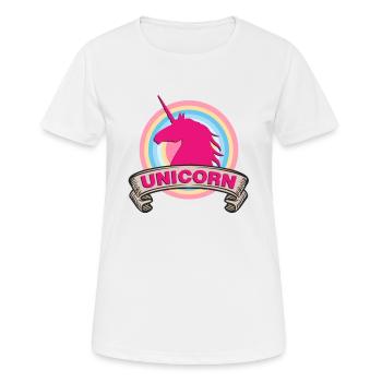 Chemise Licorne - T-shirt respirant Femme - blanc - Devant - AI Model Female 172 dark (172cm)