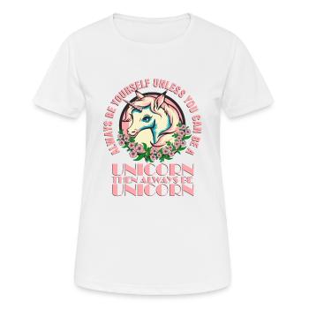 Always be yourself - Women's Breathable T-Shirt - white - Front - AI Model Female 172 dark (172cm)
