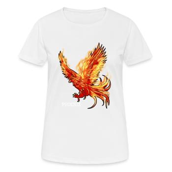 phoenix - Frauen T-Shirt atmungsaktiv - Weiß - Vorne - AI Model Female 172 dark (172cm)