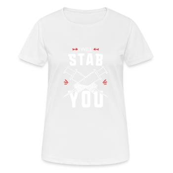 Infirmière, médecin, médecine, cadeau de toilettage - T-shirt respirant Femme - blanc - Devant - AI Model Female 172 dark (172cm)
