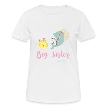 Big goose sister soon soon T-shirt - Women's Breathable T-Shirt - white - Front - AI Model Female 172 dark (172cm)