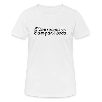 mens sana in campari soda - Frauen T-Shirt atmungsaktiv - Weiß - Vorne - AI Model Female 172 dark (172cm)