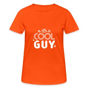 COOL COOL COOL COOL - Frauen T-Shirt atmungsaktiv - Neonorange - Vorne - AI Model Female 172 dark (172cm)