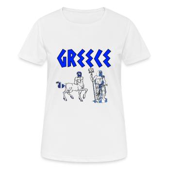 GREECE ANTIKE - Frauen T-Shirt atmungsaktiv - Weiß - Vorne - AI Model Female 172 dark (172cm)