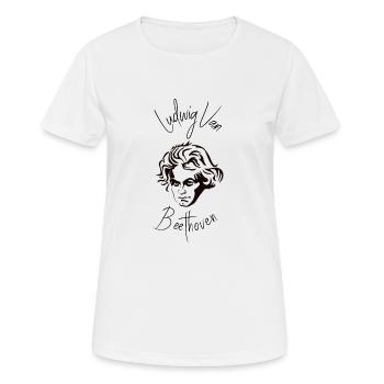 Ludwig van Beethoven - Komponist, Klassische Musik - Frauen T-Shirt atmungsaktiv - Weiß - Vorne - AI Model Female 172 dark (172cm)