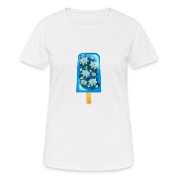 Lecker Jasmineeis - Frauen T-Shirt atmungsaktiv - Weiß - Vorne - AI Model Female 172 dark (172cm)