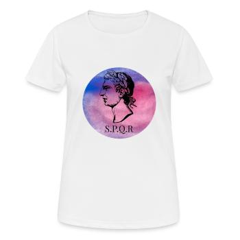 Rome Spqr spqr Roman Forum Caesar - Women's Breathable T-Shirt - white - Front - AI Model Female 172 dark (172cm)