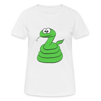Serpent - T-shirt respirant Femme - blanc - Devant - AI Model Female 172 dark (172cm)