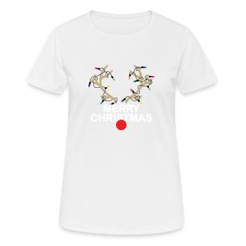 Christmas - Frauen T-Shirt atmungsaktiv - Weiß - Vorne - AI Model Female 172 dark (172cm)