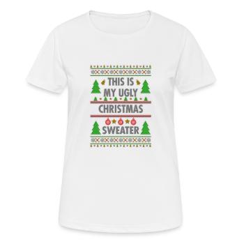 Christmas - Frauen T-Shirt atmungsaktiv - Weiß - Vorne - AI Model Female 172 dark (172cm)