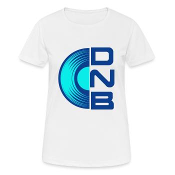 DNB Rave Musik Raver - Frauen T-Shirt atmungsaktiv - Weiß - Vorne - AI Model Female 172 dark (172cm)