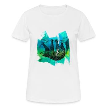 Sloth sloth sloths sloth sloth T Shirt - Women's Breathable T-Shirt - white - Front - AI Model Female 172 dark (172cm)