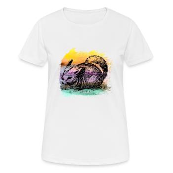 Écureuil écureuil écureuil t-shirt - T-shirt respirant Femme - blanc - Devant - AI Model Female 172 dark (172cm)
