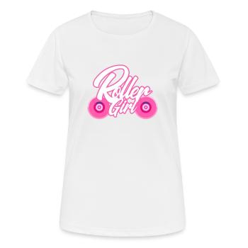 Roller Girl - Women's Breathable T-Shirt - white - Front - AI Model Female 172 dark (172cm)
