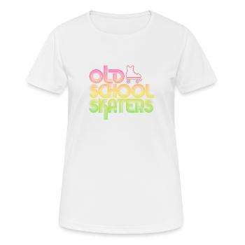 Patineurs old school - T-shirt respirant Femme - blanc - Devant - AI Model Female 172 dark (172cm)
