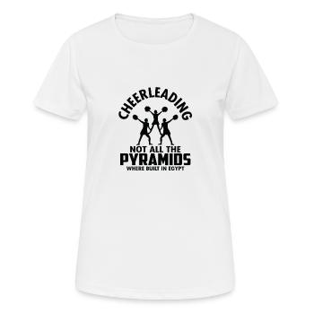 Cadeau d'anniversaire parfait cheerleading - T-shirt respirant Femme - blanc - Devant - AI Model Female 172 dark (172cm)