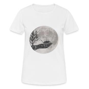 Maus Zeichnung Used Look - Frauen T-Shirt atmungsaktiv - Weiß - Vorne - AI Model Female 172 dark (172cm)