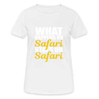 Safari Safari - T-shirt respirant Femme - blanc - Devant - AI Model Female 172 dark (172cm)