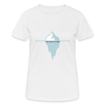 Eisberg Bewusst Unterbewusst - Frauen T-Shirt atmungsaktiv - Weiß - Vorne - AI Model Female 172 dark (172cm)