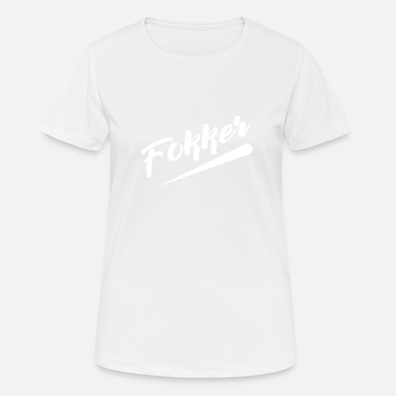 Fokker - Women's Breathable T-Shirt - white