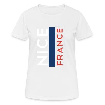 Nizza Frankreich Nice France - Frauen T-Shirt atmungsaktiv - Weiß - Vorne - AI Model Female 172 dark (172cm)