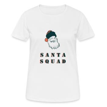 Santa Squad Christmas Team Santa Team - Women's Breathable T-Shirt - white - Front - AI Model Female 172 dark (172cm)