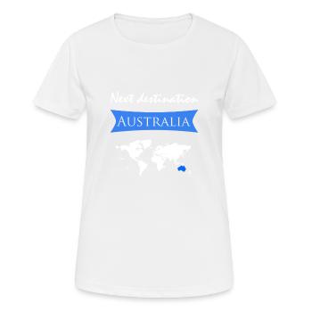 Australien - Frauen T-Shirt atmungsaktiv - Weiß - Vorne - AI Model Female 172 dark (172cm)