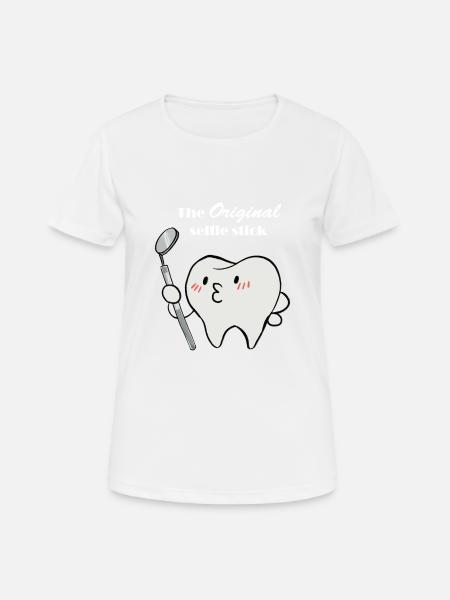 Zahnarzt - Zahnarzt T-Shirt - Dentist - Zahn - Frauen T-Shirt atmungsaktiv - Weiß
