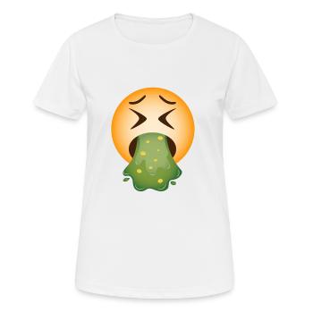 Kotzen Erbrechen Übergeben Vomit Geschenk - Frauen T-Shirt atmungsaktiv - Weiß - Vorne - AI Model Female 172 dark (172cm)